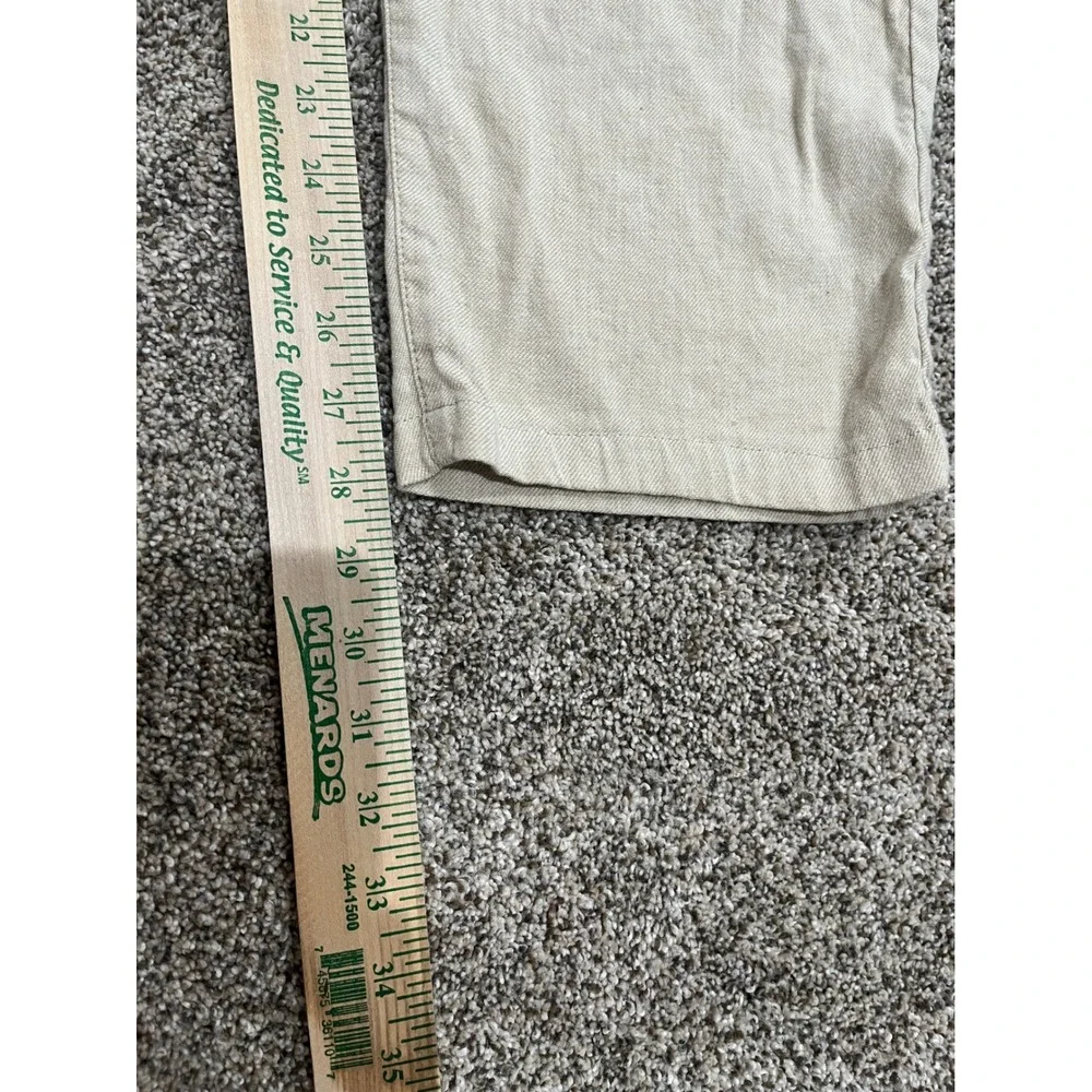Tommy Bahama Mens XXL x 30 Beige Linen Blend Elastic Waist Beach Pants
